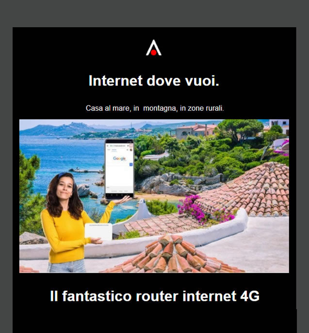 Casa al mare internet