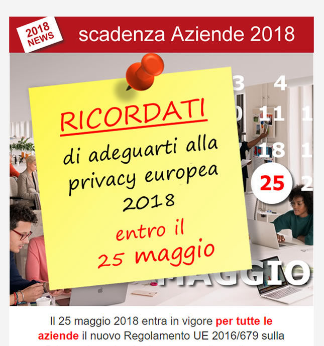 Scadenza GDPR